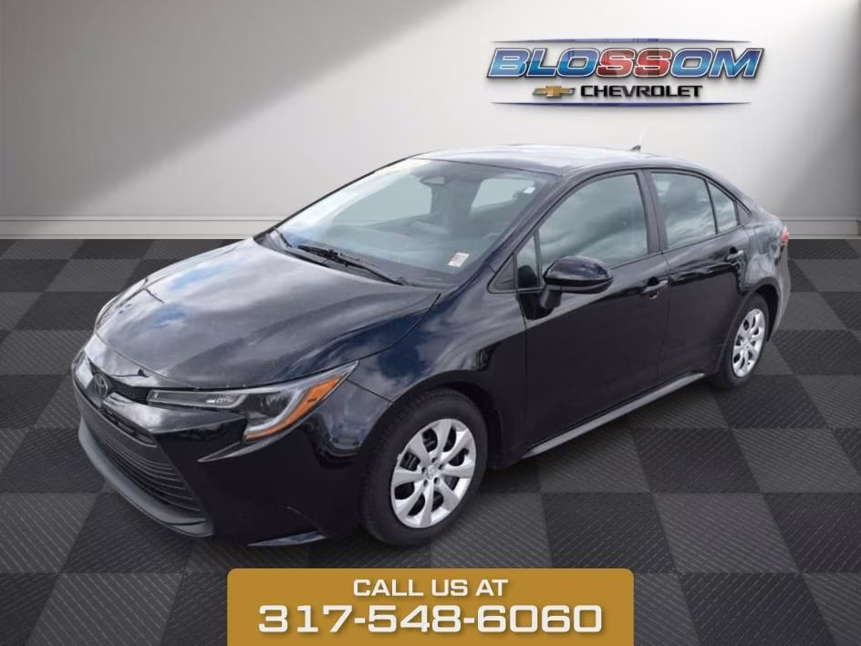 2025 Midnight Black Metallic Toyota Corolla LE FWD Sedan