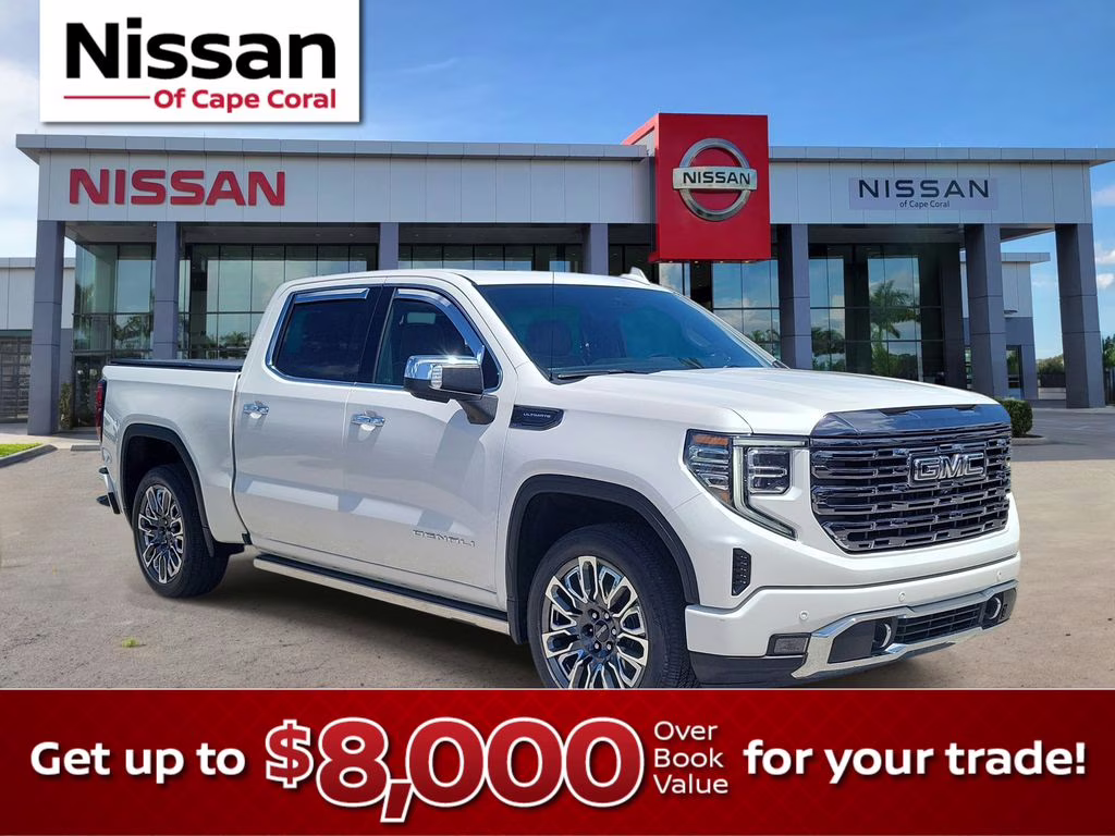 2023 White Frost Tricoat GMC Sierra 1500 Denali Ultimate 4X4 Truck
