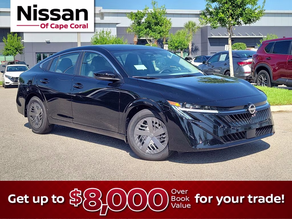 2026 Super Black Nissan Sentra SV FWD Sedan