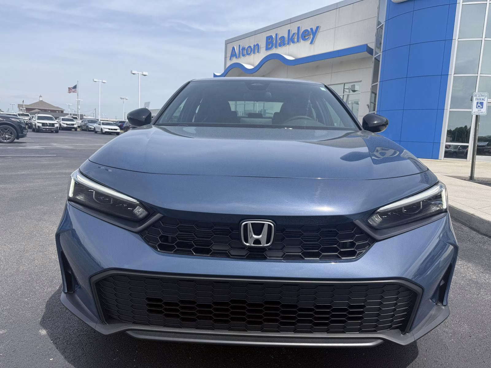 2026 Blue Lagoon Pearl Honda Civic Sedan Sport FWD Sedan