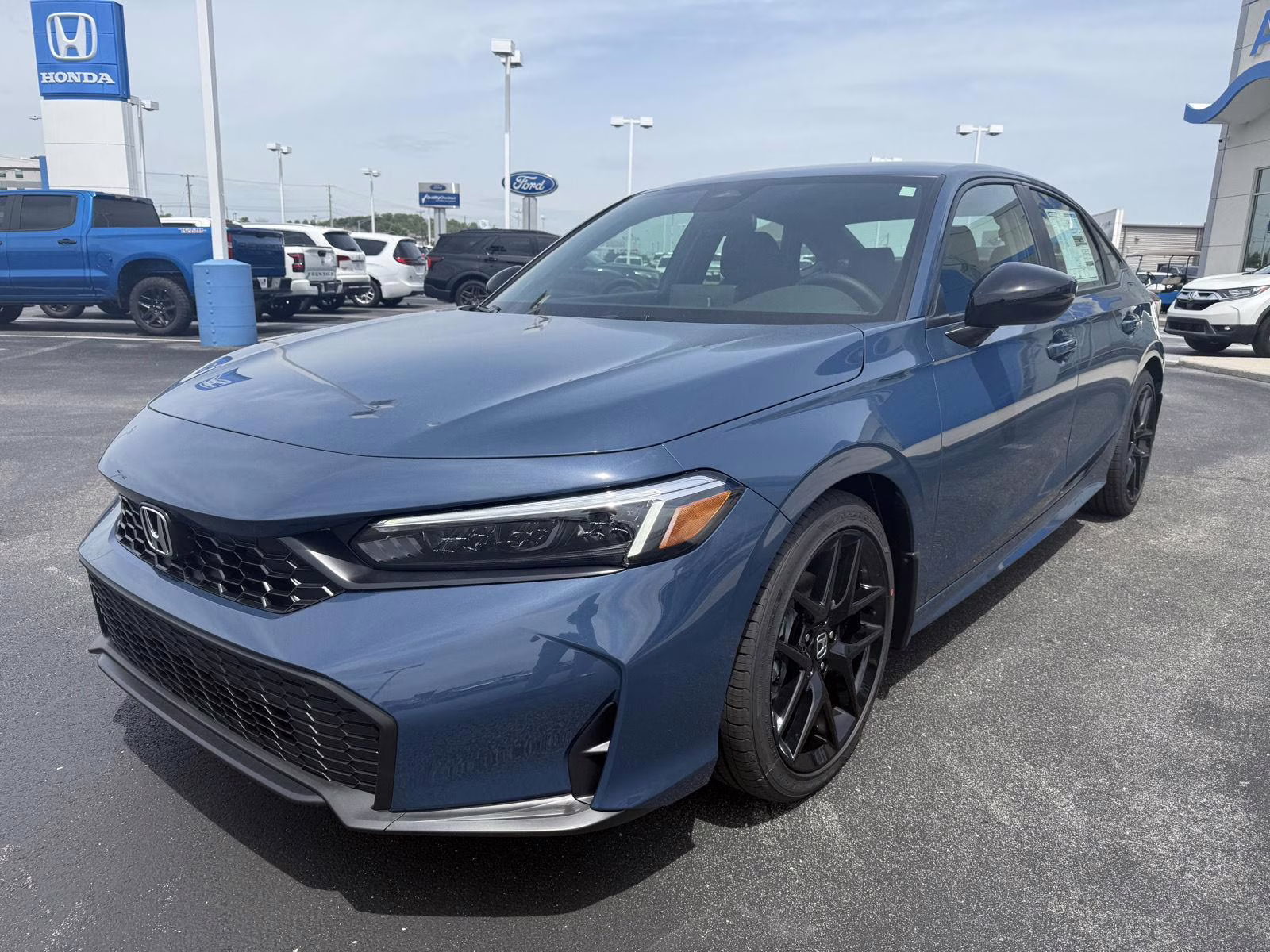 2026 Blue Lagoon Pearl Honda Civic Sedan Sport FWD Sedan