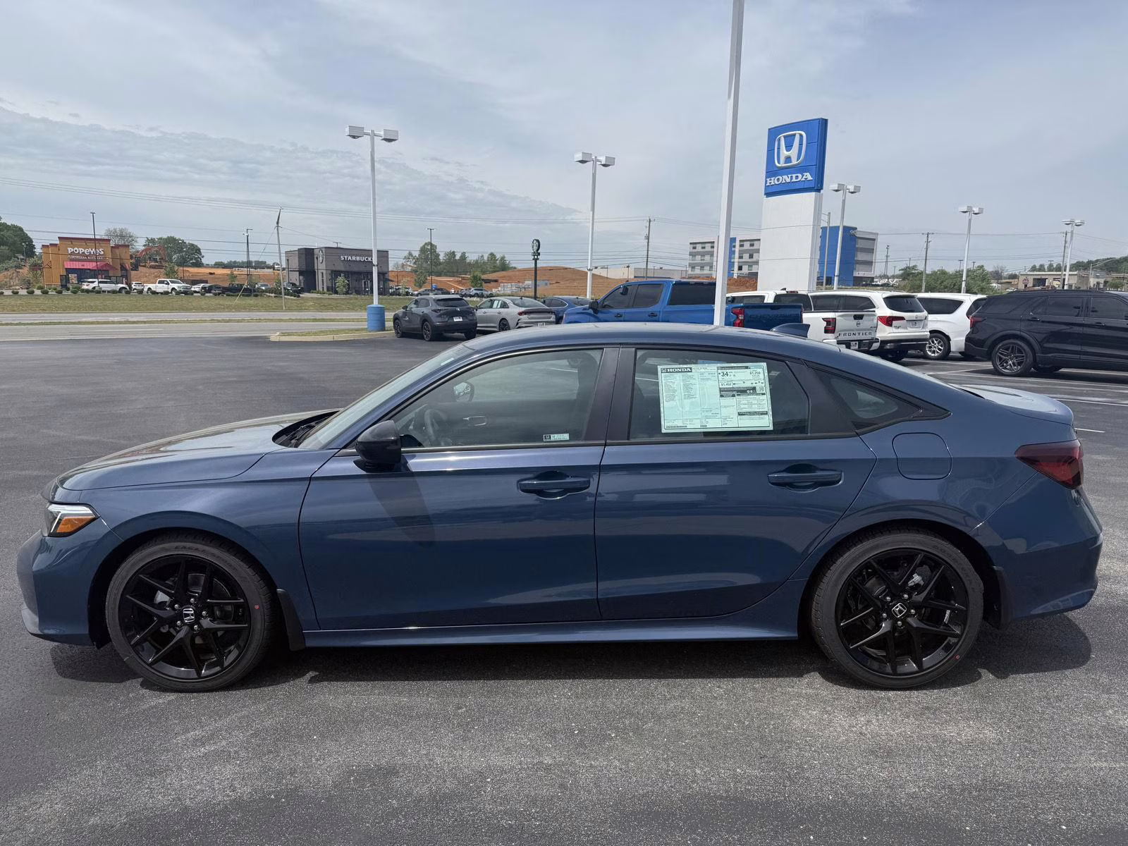 2026 Blue Lagoon Pearl Honda Civic Sedan Sport FWD Sedan