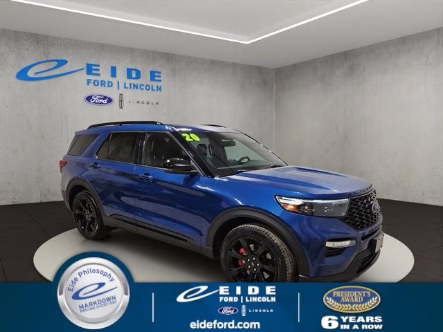2020 Atlas Blue Metallic Ford Explorer ST 4X4 SUV