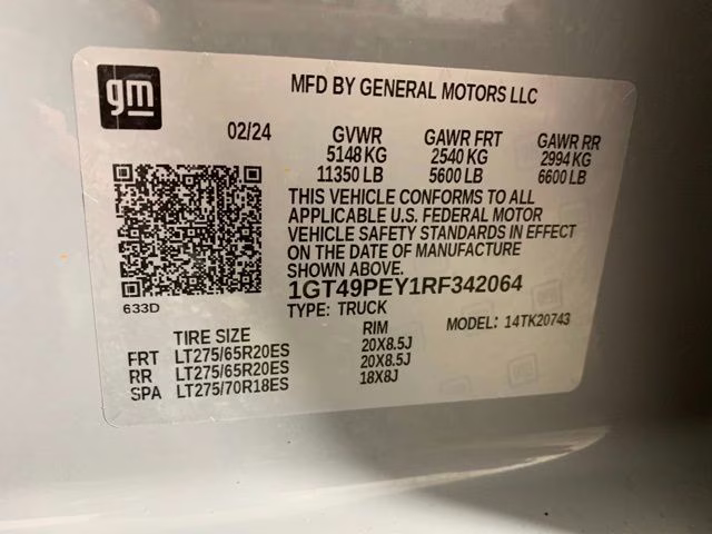 2024 Thunderstorm Gray GMC Sierra 2500HD AT4 4X4 Truck