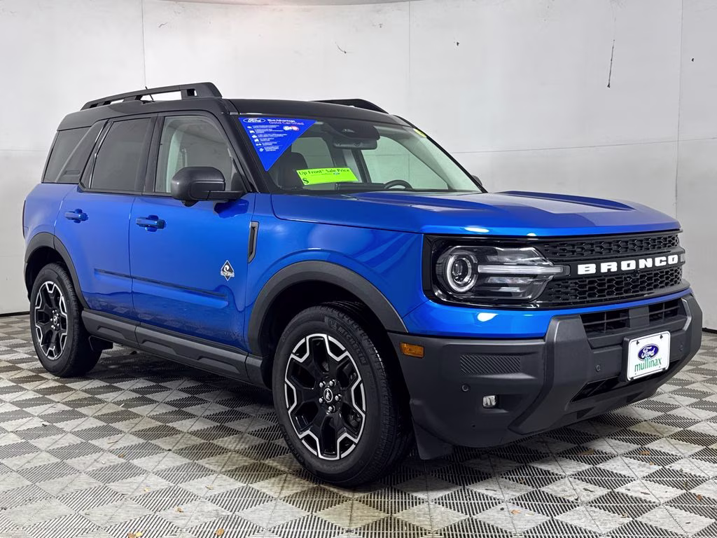 2025 Blue Metallic Ford Bronco Sport Outer Banks 4X4 SUV