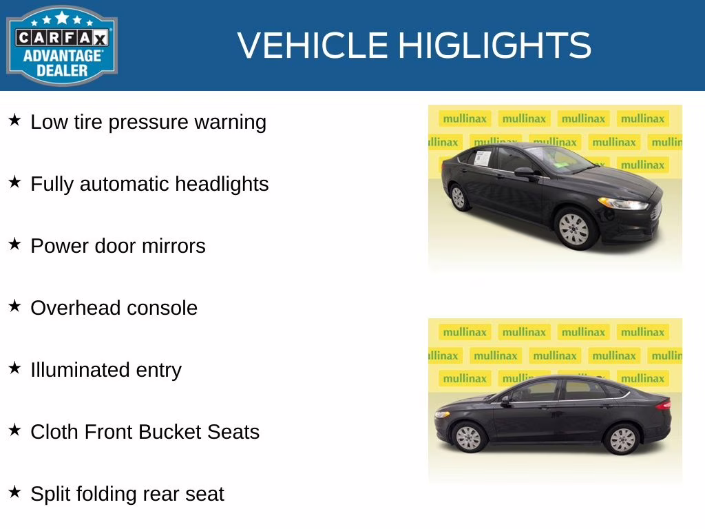2014 Tuxedo Black Metallic Ford Fusion S FWD Sedan