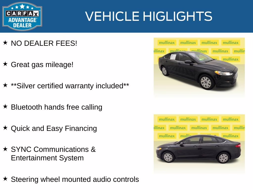 2014 Tuxedo Black Metallic Ford Fusion S FWD Sedan