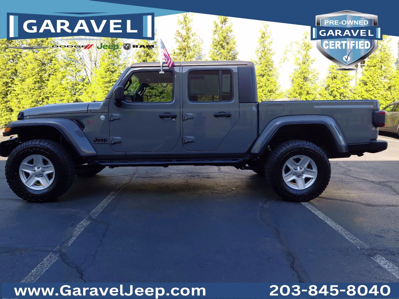 2021 Sting-Gray Clearcoat Jeep Gladiator Sport 4X4 Truck