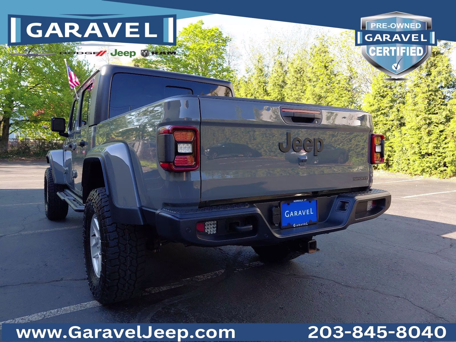2021 Sting-Gray Clearcoat Jeep Gladiator Sport 4X4 Truck