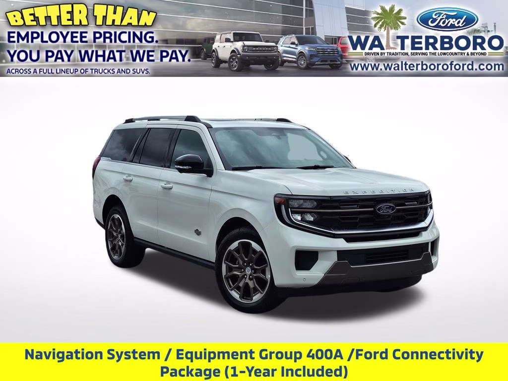 2026 Star White Metallic Tri-Coat Ford Expedition King Ranch 4X4 SUV