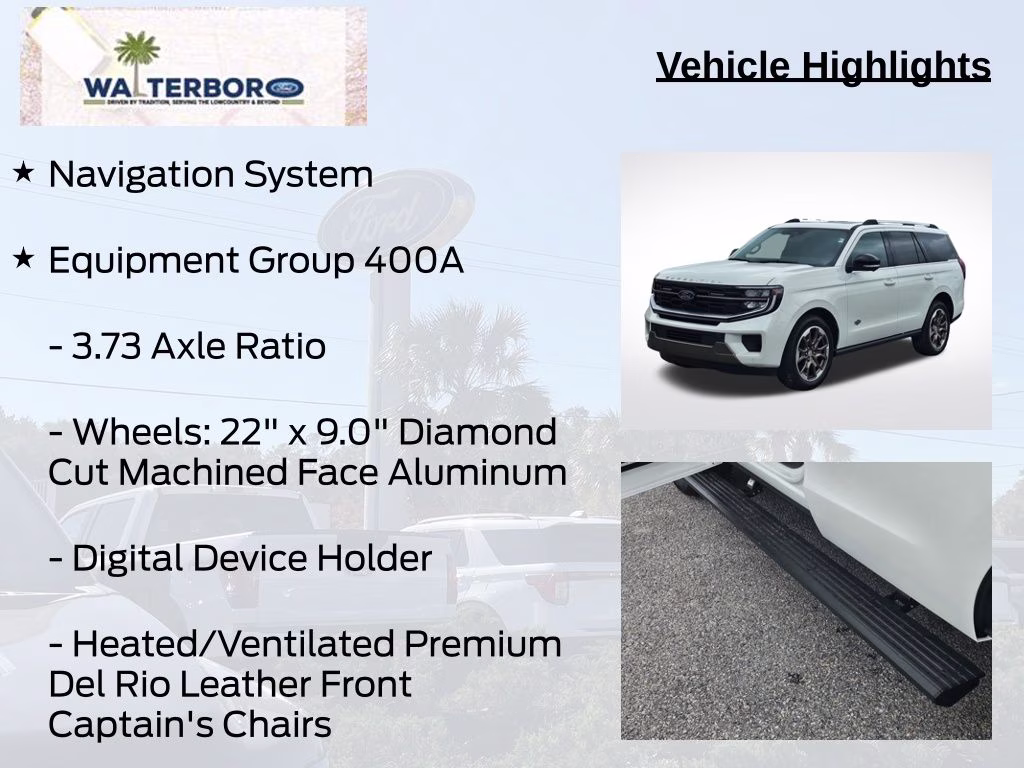 2026 Star White Metallic Tri-Coat Ford Expedition King Ranch 4X4 SUV