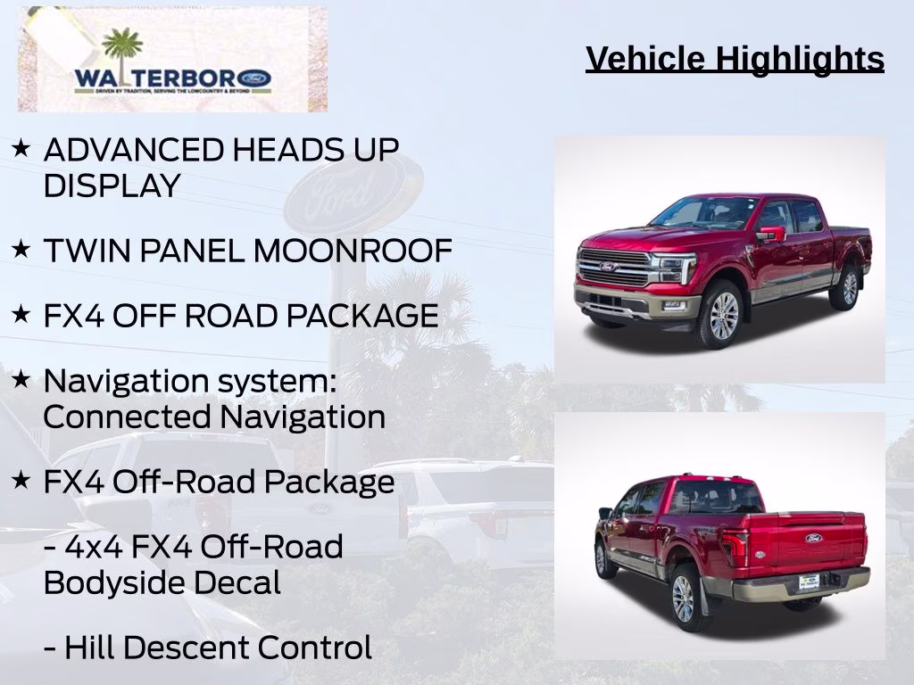 2026 Ruby Red Metallic Tinted Clearcoat Ford F-150 King Ranch 4X4 Truck
