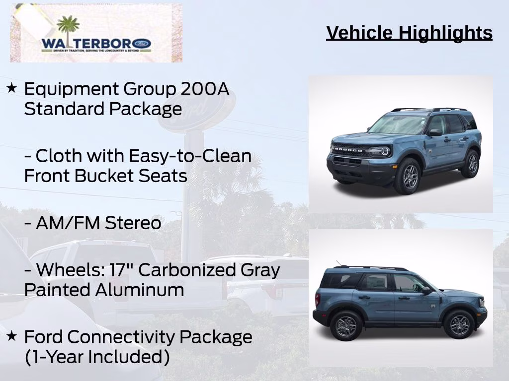 2026 Azure Gray Metallic Tri-Coat Ford Bronco Sport Big Bend 4X4 SUV