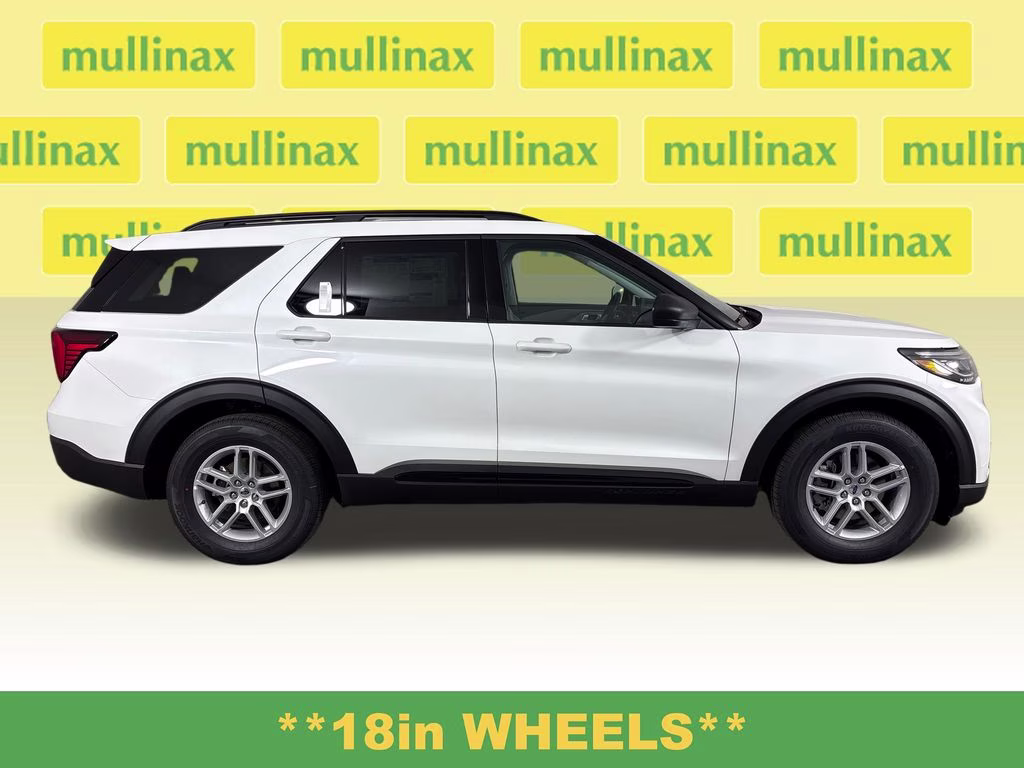 2026 Star White Metallic Tri-Coat Ford Explorer Active RWD SUV