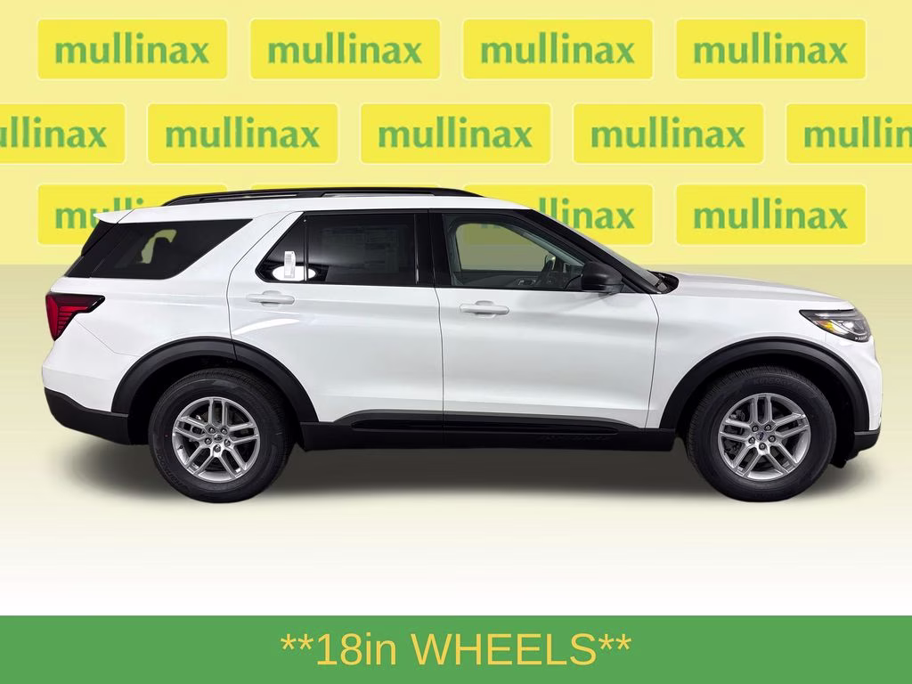 2026 Star White Metallic Tri-Coat Ford Explorer Active RWD SUV
