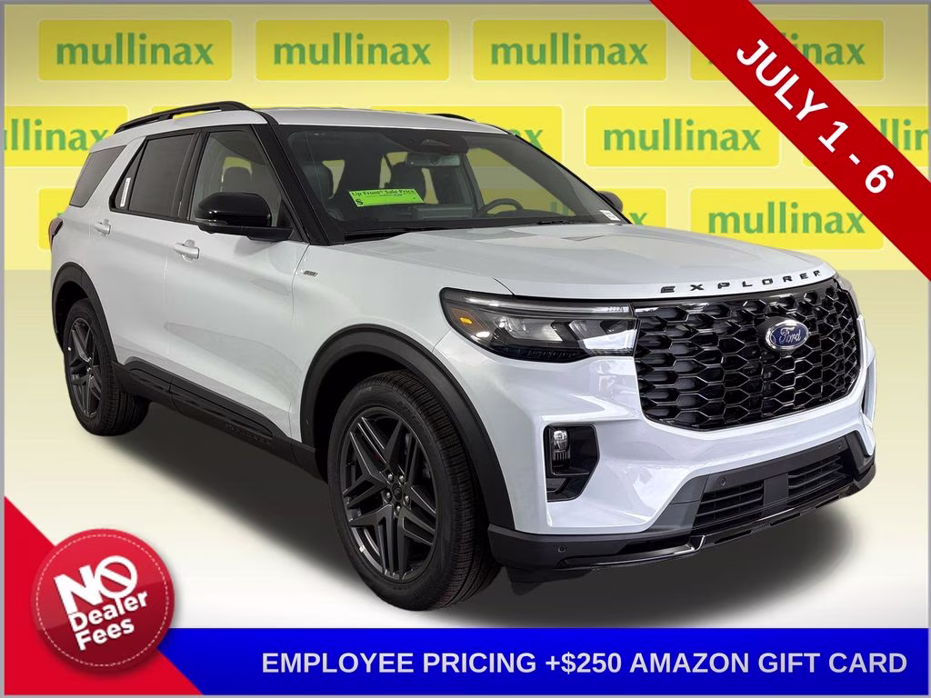 2026 Space White Metallic Ford Explorer ST-Line RWD SUV