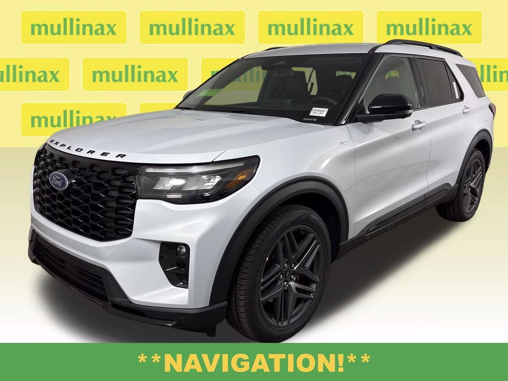 2026 Space White Metallic Ford Explorer ST-Line RWD SUV
