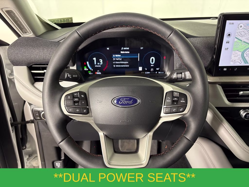 2026 Star White Metallic Tri-Coat Ford Explorer Active RWD SUV