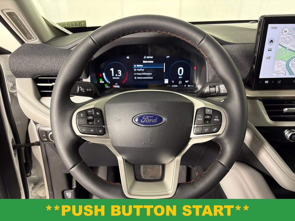 2026 Star White Metallic Tri-Coat Ford Explorer Active RWD SUV