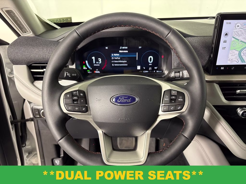 2026 Star White Metallic Tri-Coat Ford Explorer Active RWD SUV