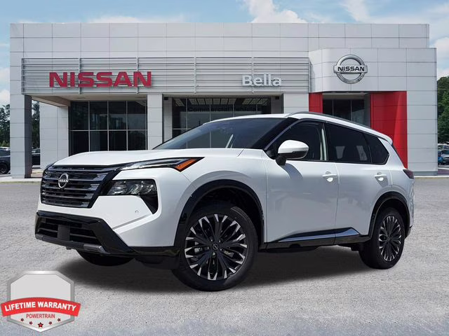 2026 Everest White Pearl Tricoat Nissan Rogue Platinum AWD SUV