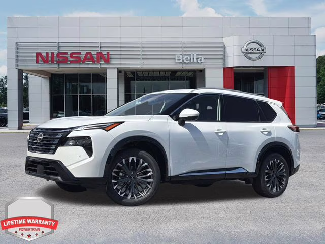2026 Everest White Pearl Tricoat Nissan Rogue Platinum AWD SUV
