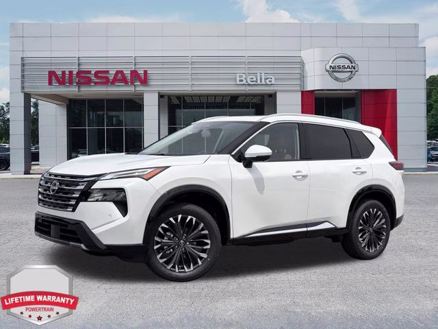 2026 Everest White Pearl Tricoat Nissan Rogue Platinum AWD SUV
