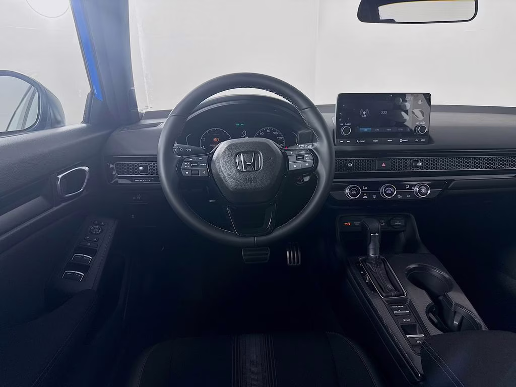 2026 Boost Blue Pearl Honda Civic Sport FWD Hatchback