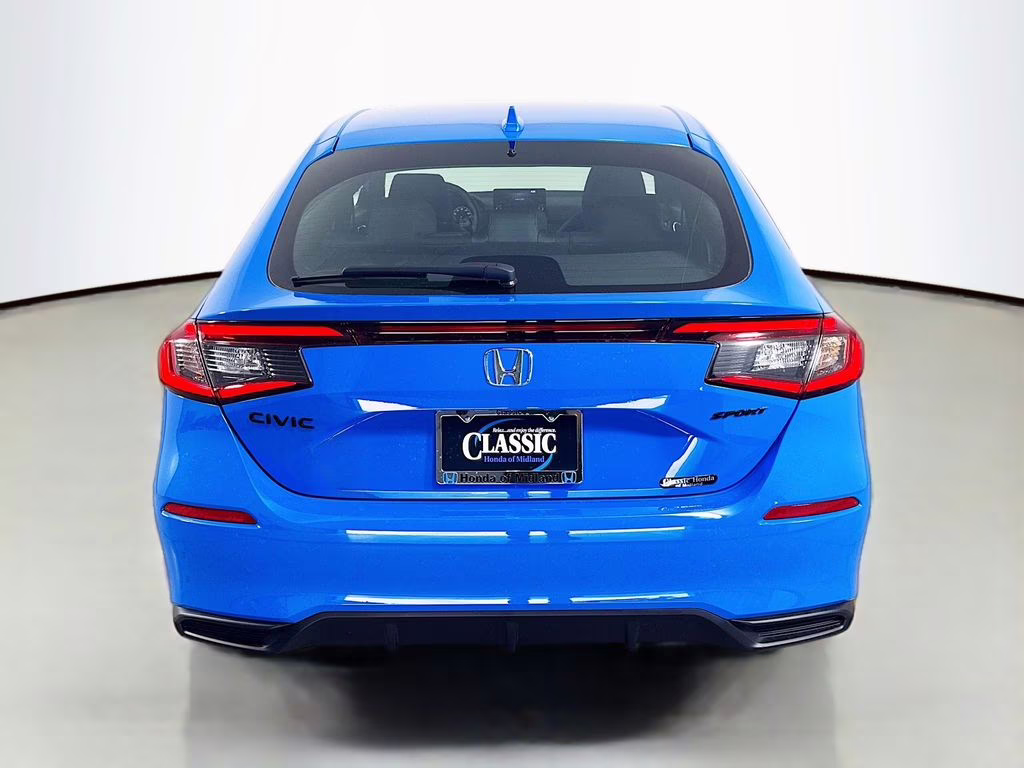 2026 Boost Blue Pearl Honda Civic Sport FWD Hatchback