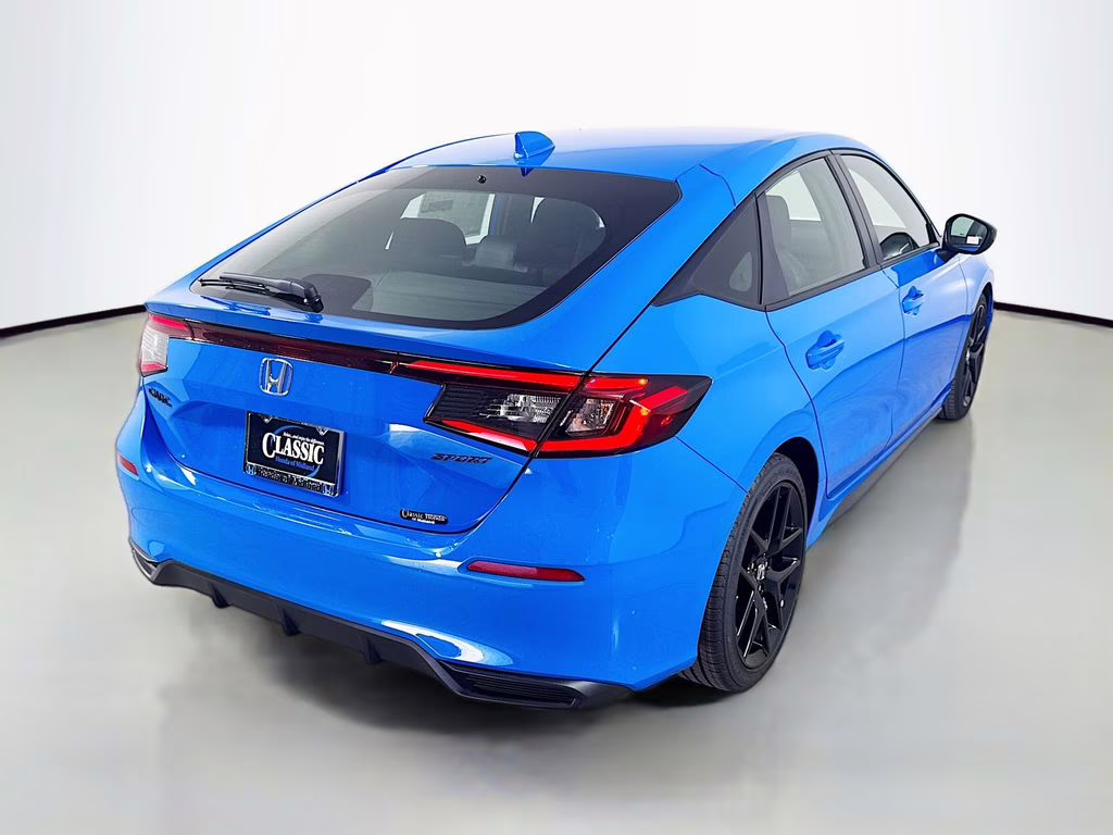 2026 Boost Blue Pearl Honda Civic Sport FWD Hatchback