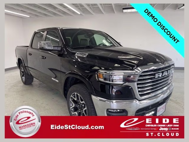 2026 Diamond Black Crystal Pearlcoat Ram 1500 Laramie 4X4 Truck