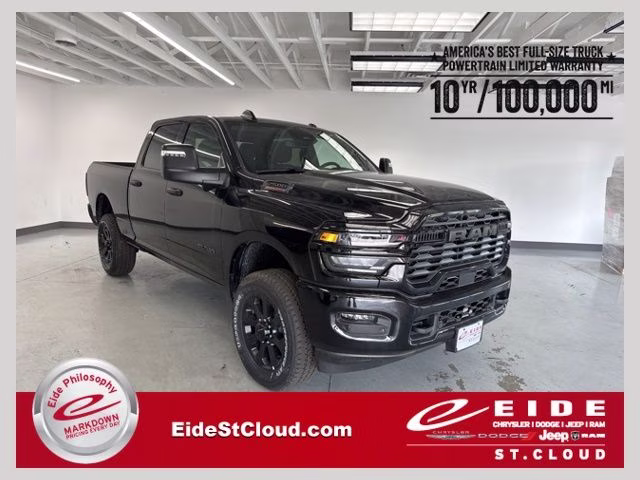 2026 Diamond Black Crystal Pearlcoat Ram 2500 Big Horn Night Edition 4X4 Truck