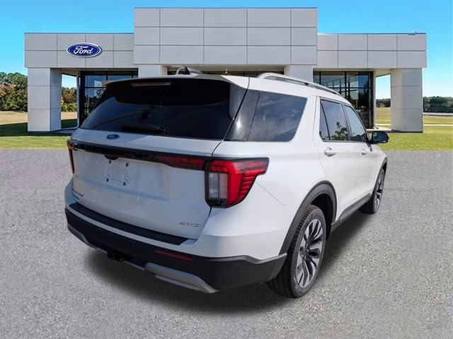 2026 White Ford Explorer Platinum 4X4 SUV
