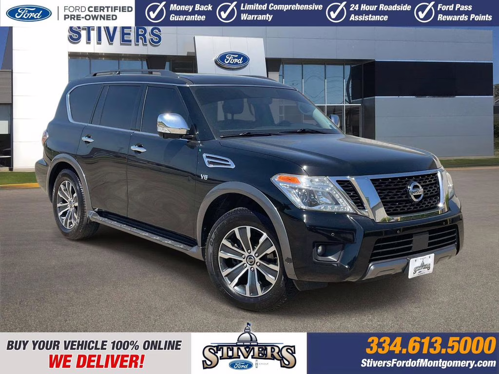 2020 Super Black Nissan Armada SL 4X4 SUV