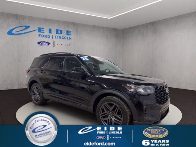 2025 Agate Black Metallic Ford Explorer ST 4X4 SUV