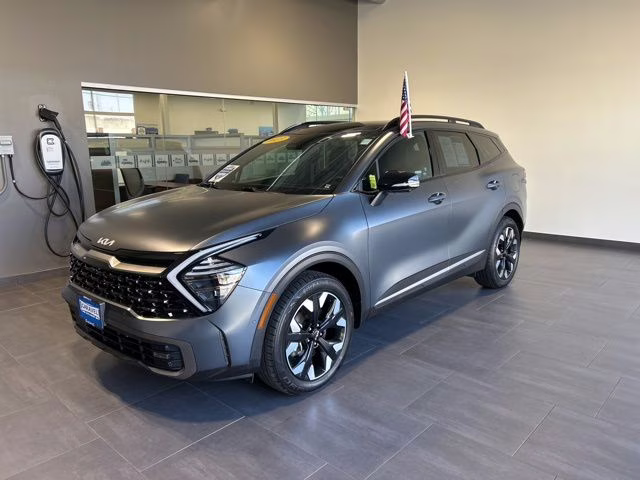 2023 Shadow Matte Gray Kia Sportage Plug-In Hybrid X-Line Prestige AWD SUV