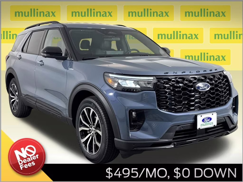2026 Vapor Blue Metallic Ford Explorer ST-Line RWD SUV