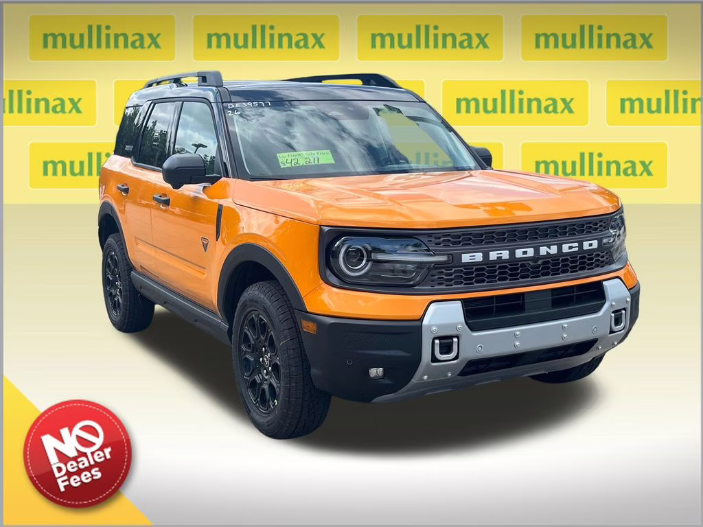 2026 Orange Fury Metallic Tri-Coat Ford Bronco Sport Badlands 4X4 SUV