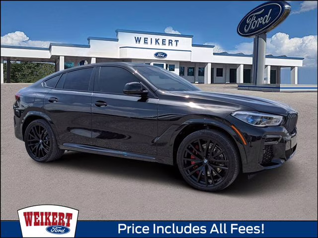 2022 Black Sapphire Metallic BMW X6 M50i AWD SUV