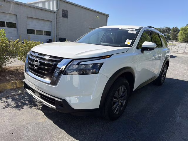 2024 Glacier White Nissan Pathfinder SV FWD SUV