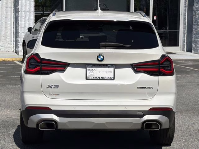 2024 White Metallic BMW X3 sDrive30i RWD SUV