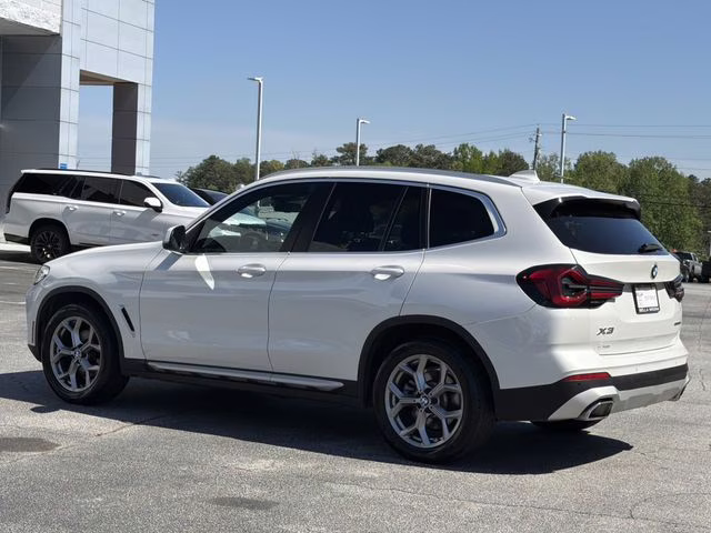 2024 White Metallic BMW X3 sDrive30i RWD SUV