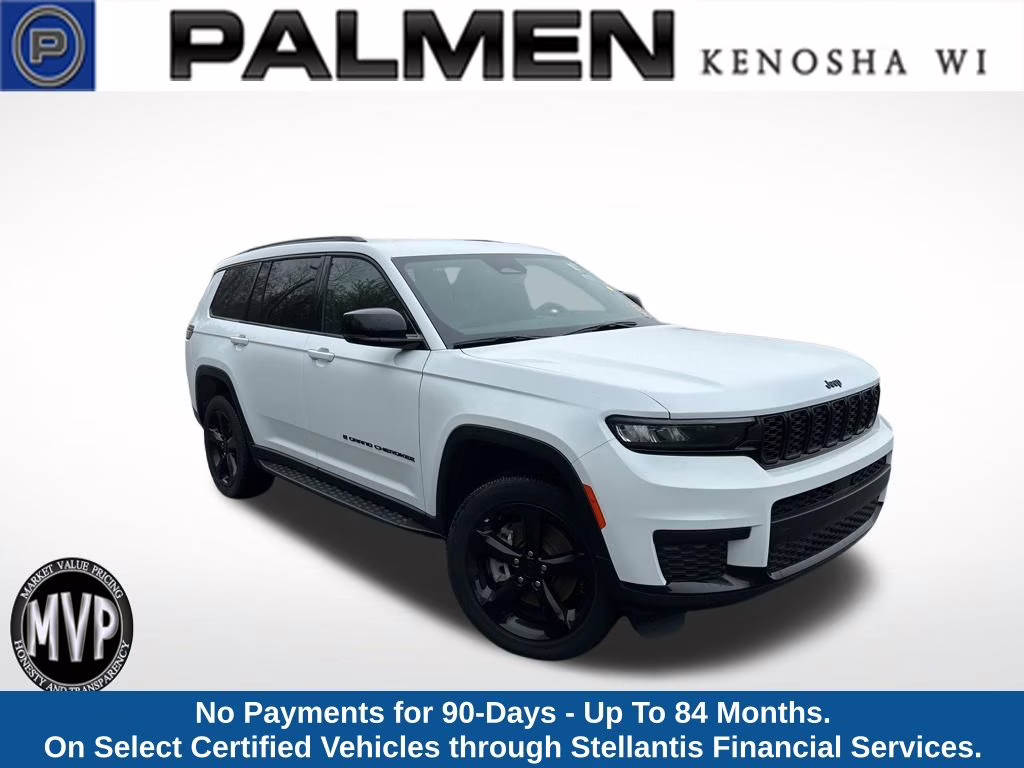 2024 Bright White Clearcoat Jeep Grand Cherokee L Altitude 4X4 SUV