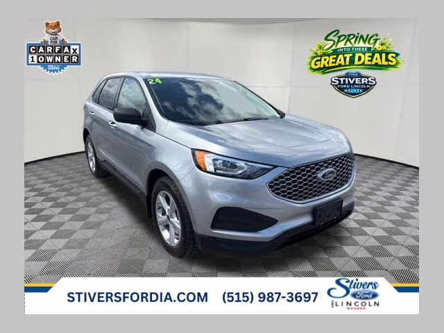 2024 Silver Metallic Ford Edge SE AWD SUV