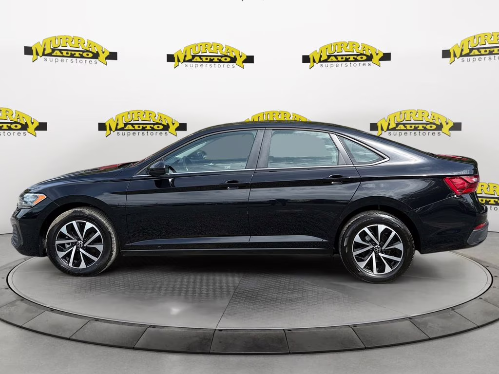 2024 Deep Black Pearl Volkswagen Jetta 1.5T S FWD Sedan