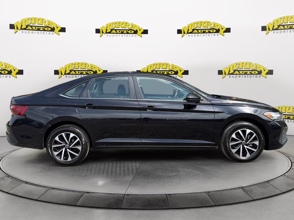 2024 Deep Black Pearl Volkswagen Jetta 1.5T S FWD Sedan