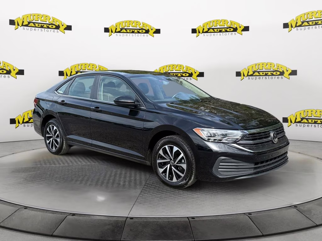 2024 Deep Black Pearl Volkswagen Jetta 1.5T S FWD Sedan