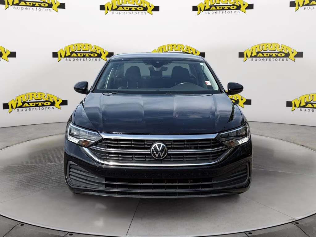 2024 Deep Black Pearl Volkswagen Jetta 1.5T S FWD Sedan