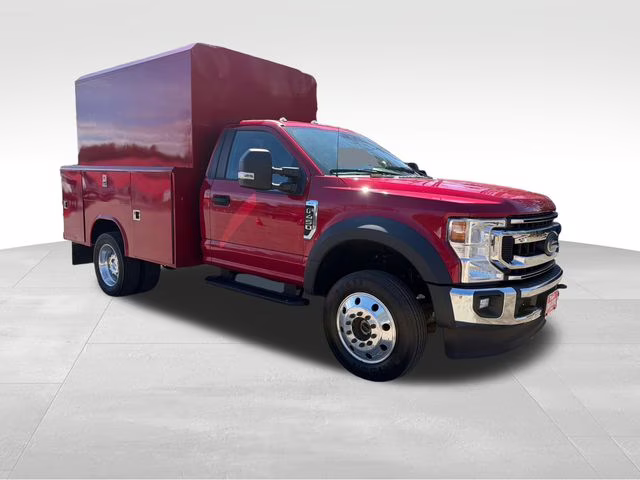 2021 Red Metallic Ford Super Duty F-450 DRW XLT 4X4 Chassis