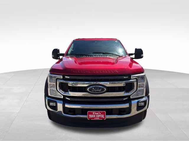 2021 Red Metallic Ford Super Duty F-450 DRW XLT 4X4 Chassis